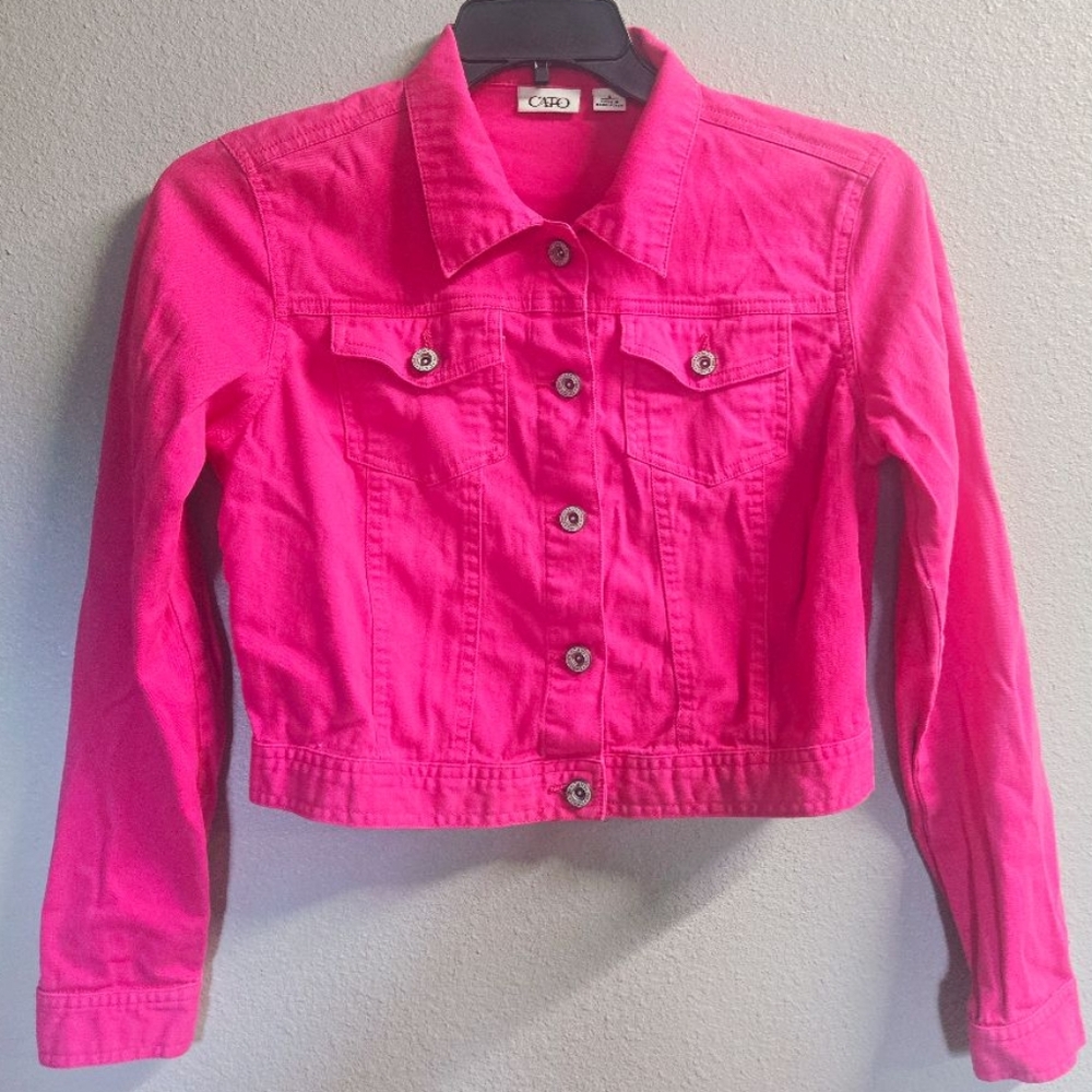Cato Pink Cropped Jean Jacket